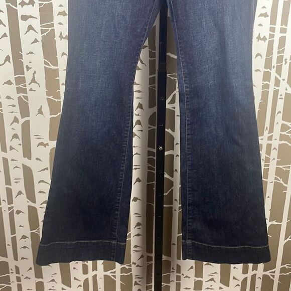 Ann Taylor Dark Blue Flare Jeans - Picture 7 of 9